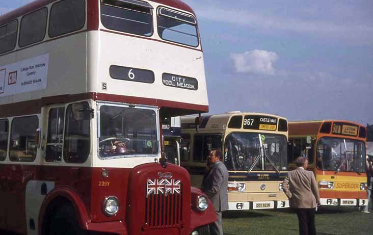 West Midlands PTE Daimler CVG6 MCW 239Y & Leyland National 6823